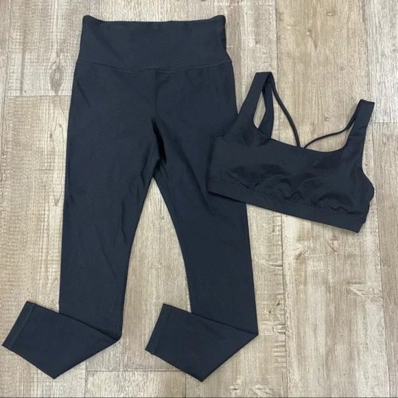 Athleta Pants - Athleta Shine Elation Legging and Exhale Shine Bra Set